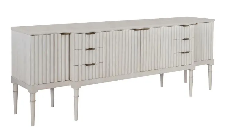 Hickory Chair HC7245-70S Plaited Buffet with Stone Top